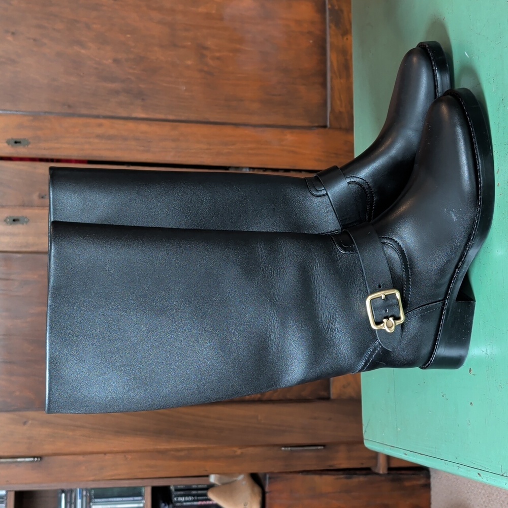 New COACH Madeline Knee High Boot (Women) Wide Calf Size 9.5